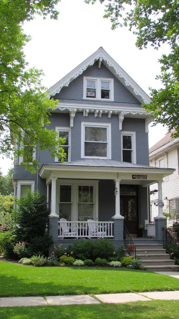 elegant gray victorian charm