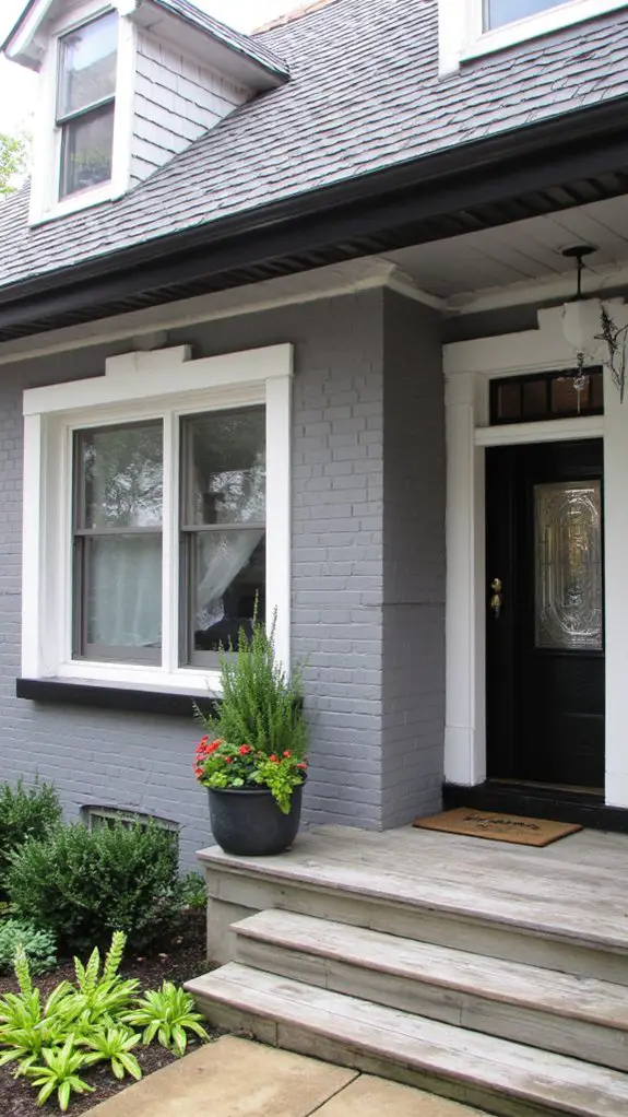 elegant gray with black