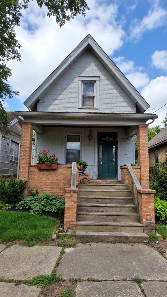 elegant gray with brick