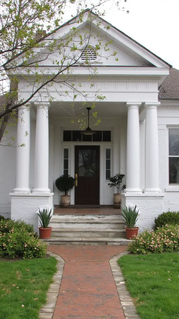 elegant gray with columns