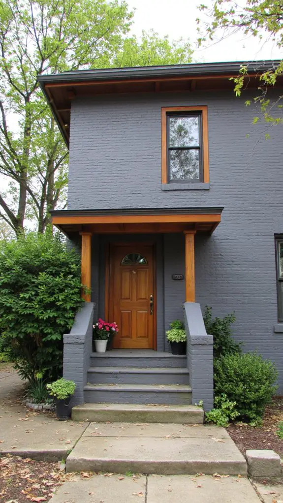 elegant gray with maple