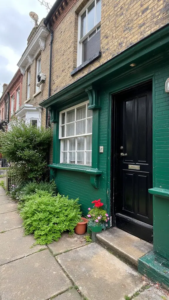 elegant green and black