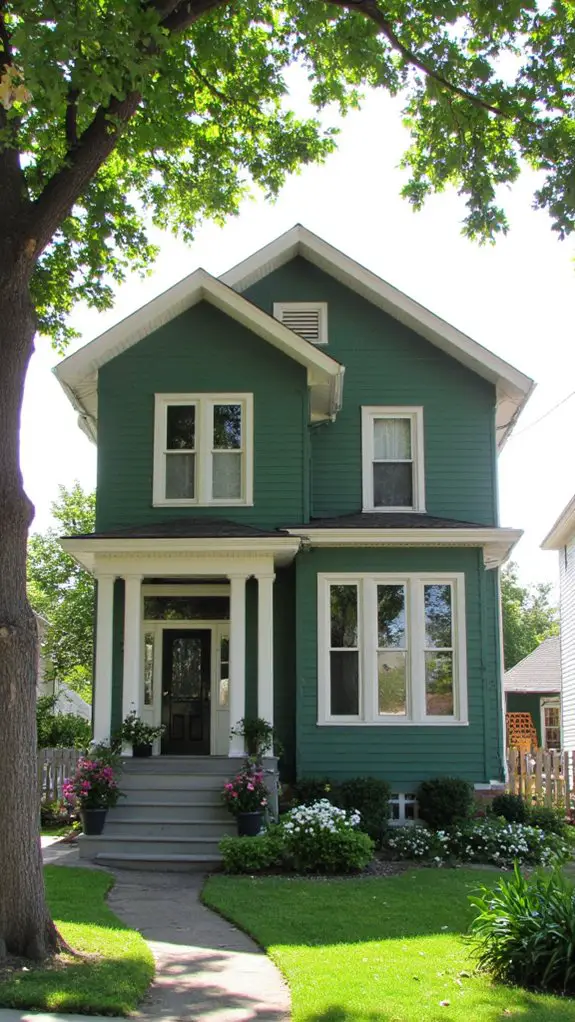 elegant green home charm