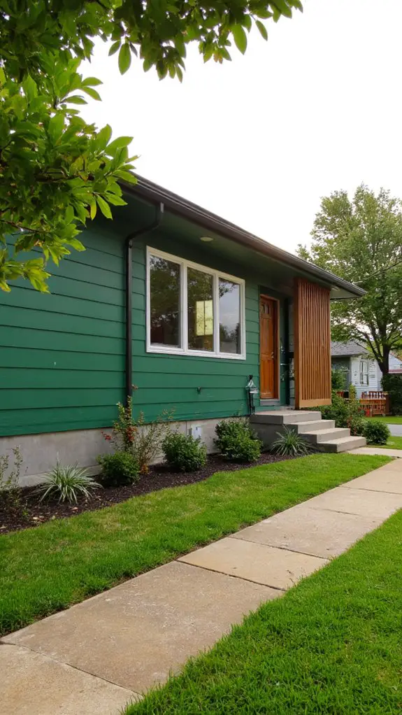 elegant green mid century design