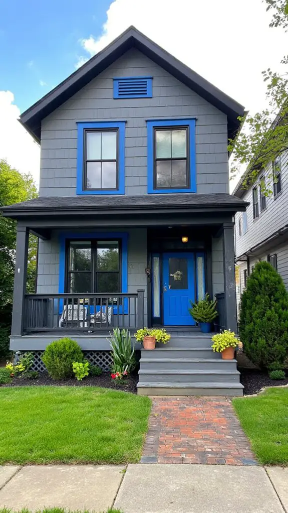 elegant grey and cerulean