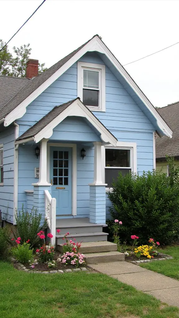 elegant ice blue contrast