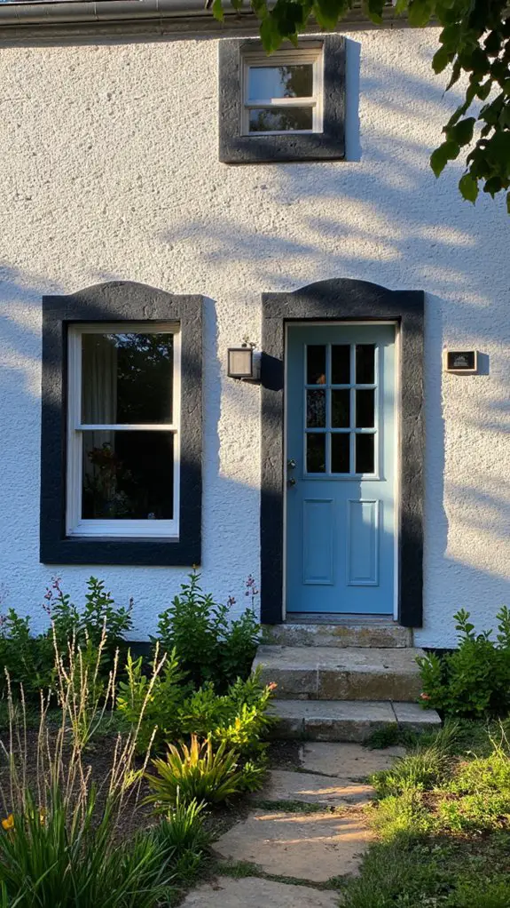 elegant ice blue contrast