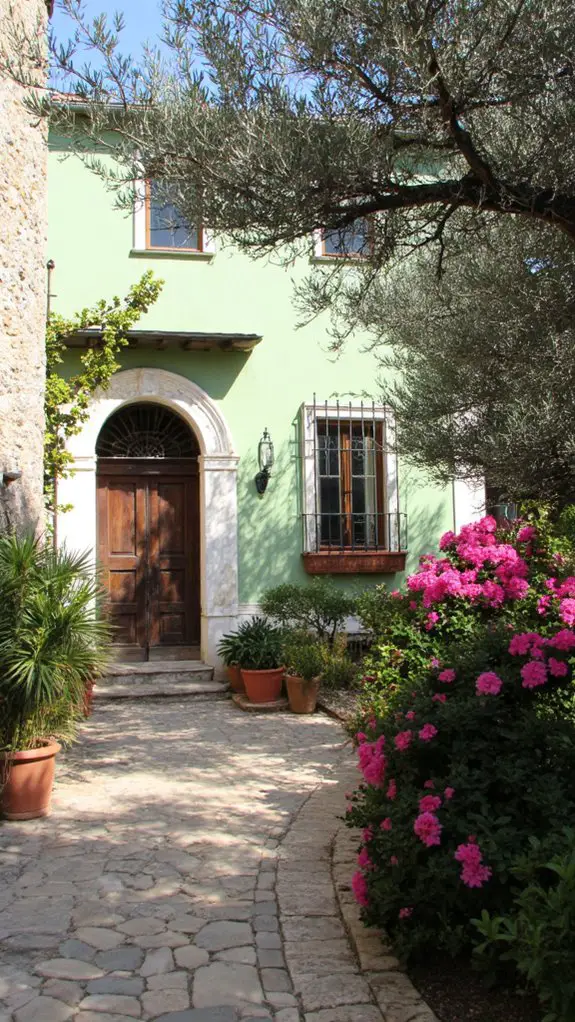 elegant light green exteriors