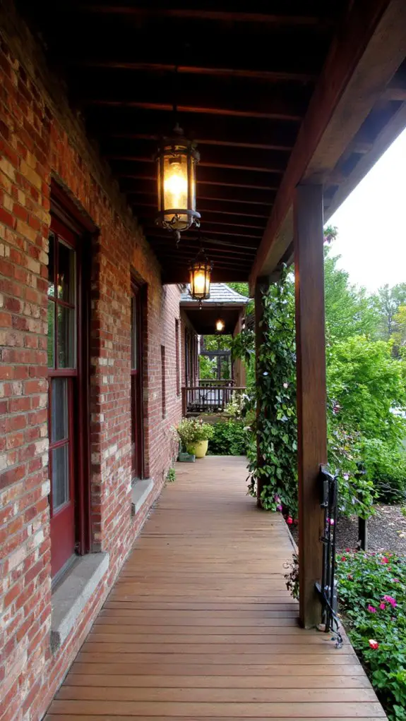 elegant lighting enhances exteriors