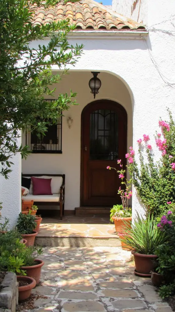 elegant mediterranean arched doorways