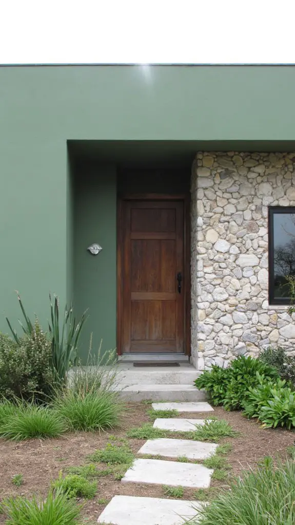 elegant minimalist stone integration