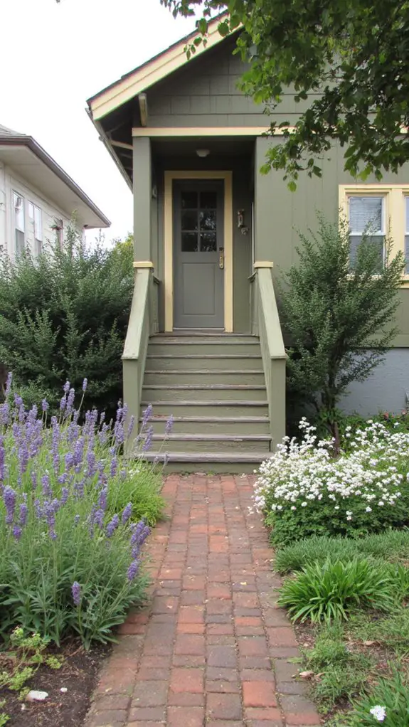 elegant muted green gold