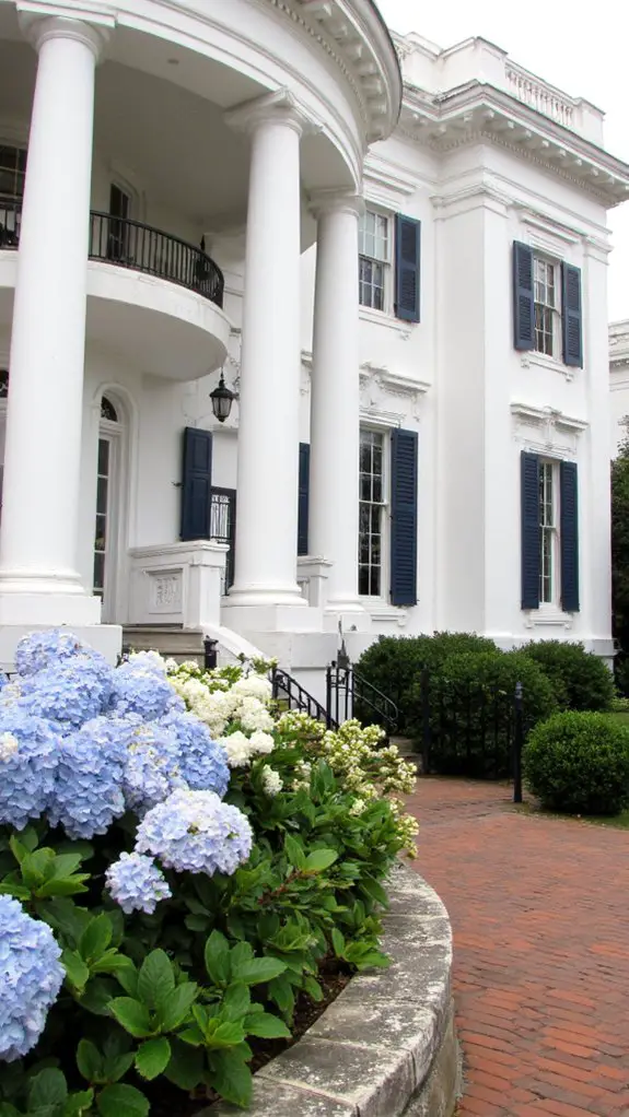 elegant neoclassical architectural details