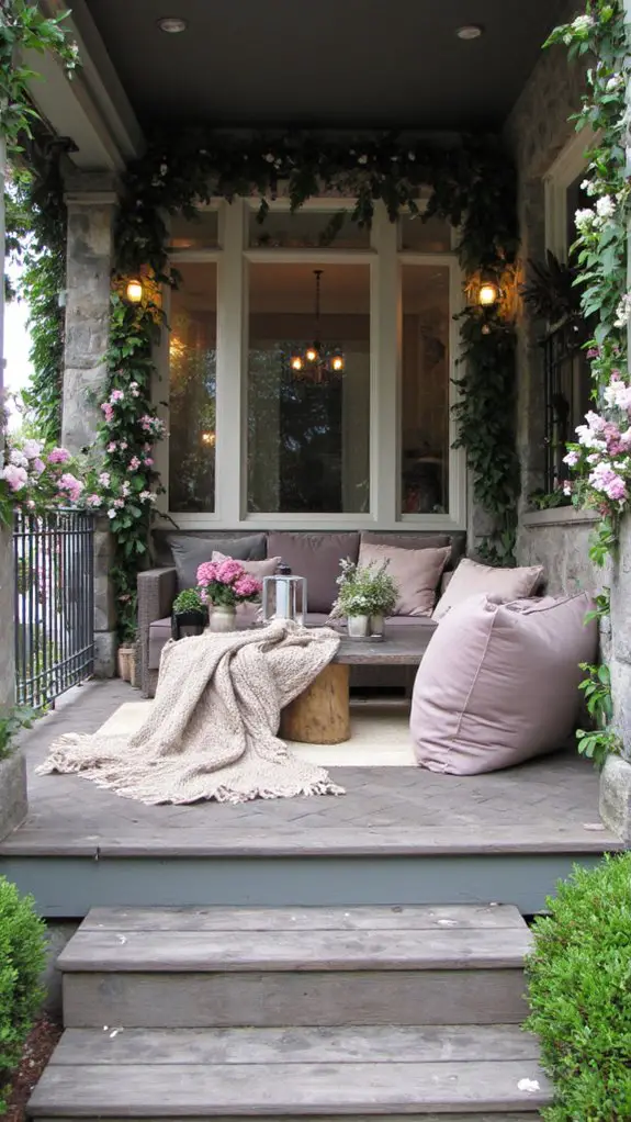 elegant outdoor relaxation space