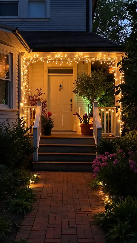 elegant outdoor string lights