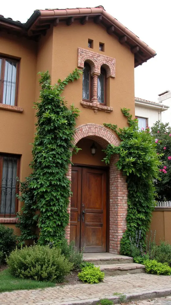 elegant rustic brick arches