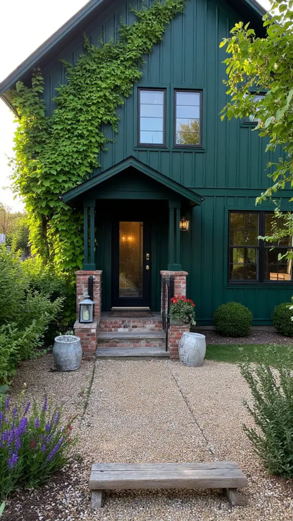 elegant rustic color contrast