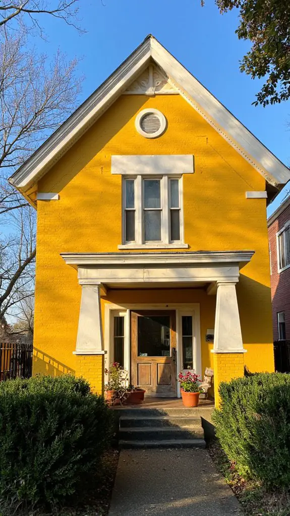 elegant saffron and white