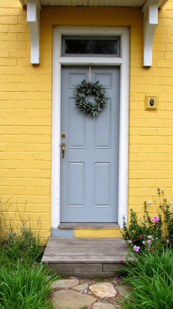 elegant soft gray door