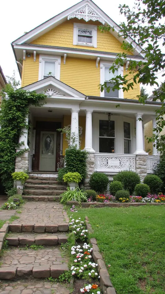 elegant stone accents enhance