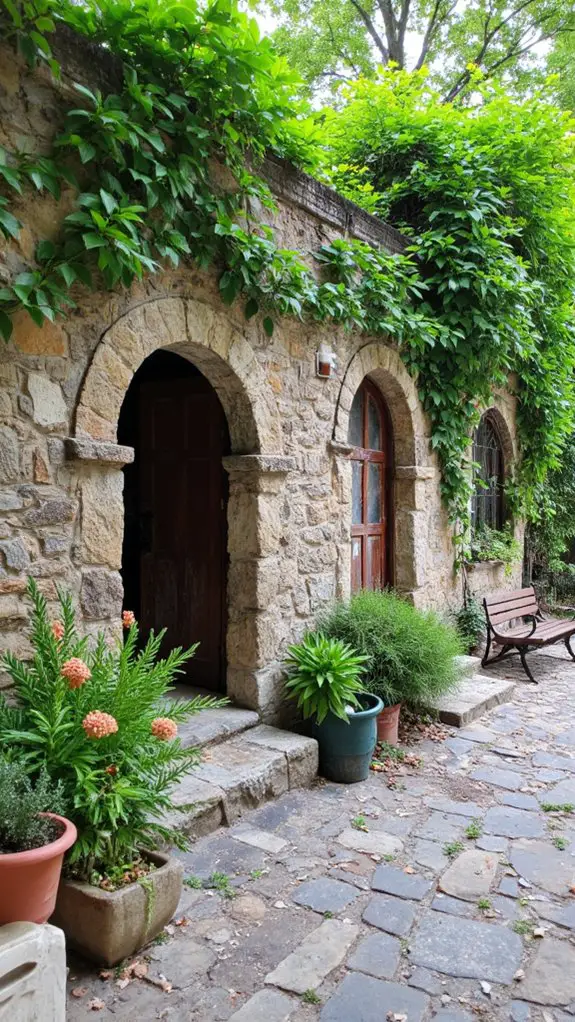 elegant stone archway entrance