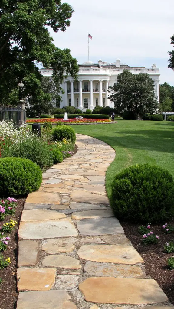 elegant stone pathway design