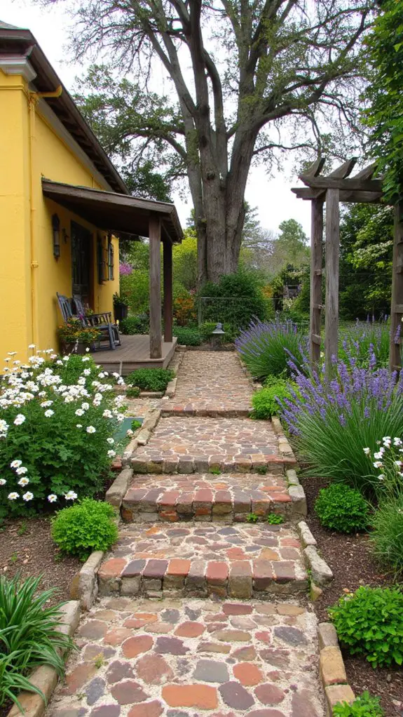 elegant stone pathway design
