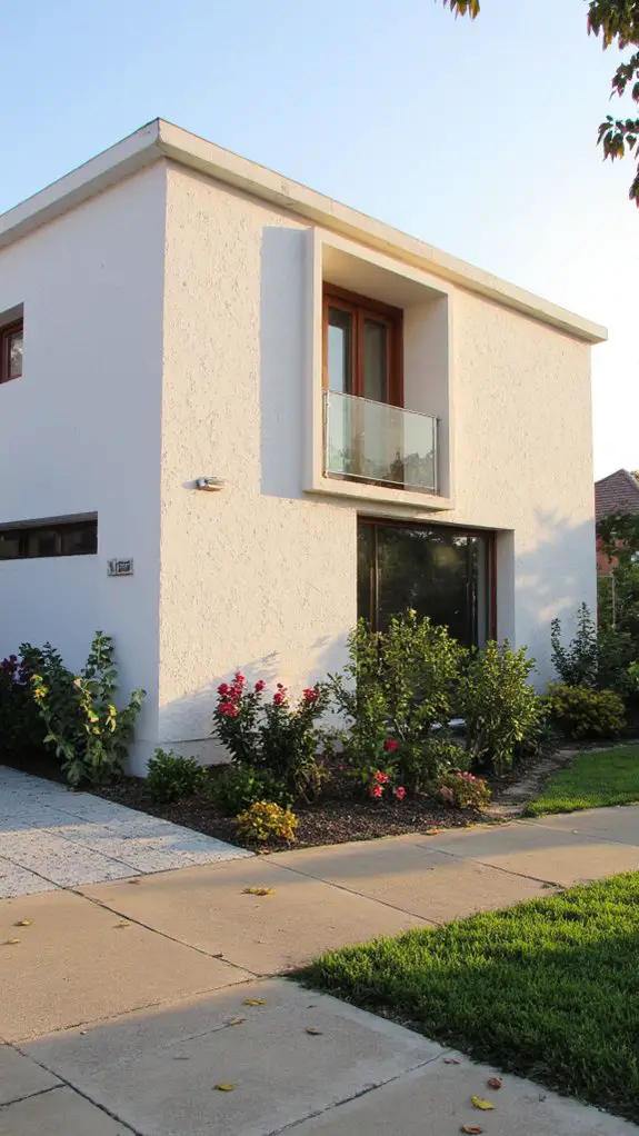 elegant textured exterior finishes