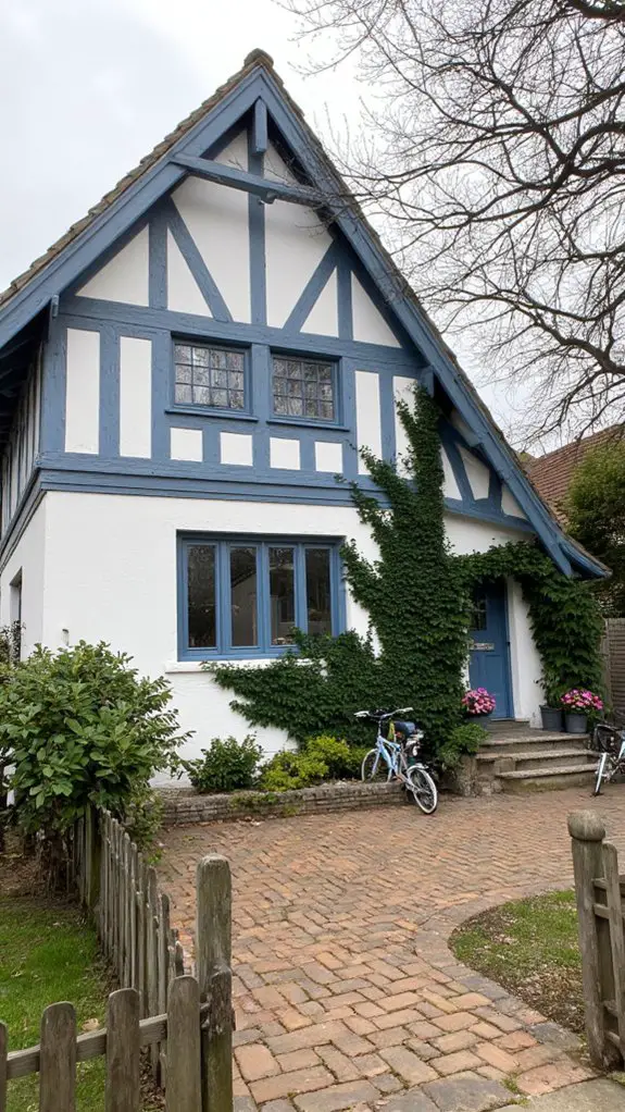 elegant tudor architectural charm