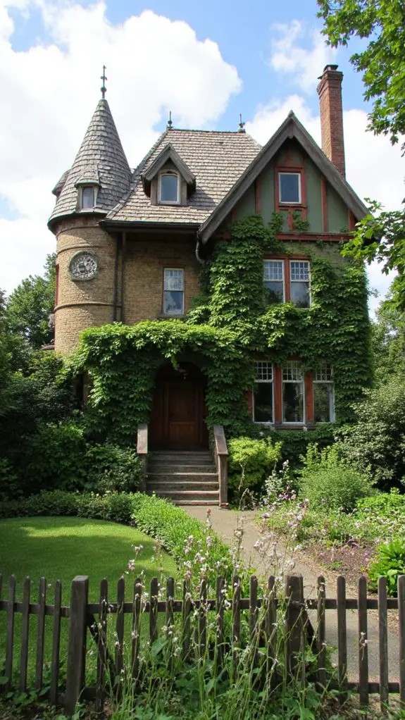 elegant tudor with nature