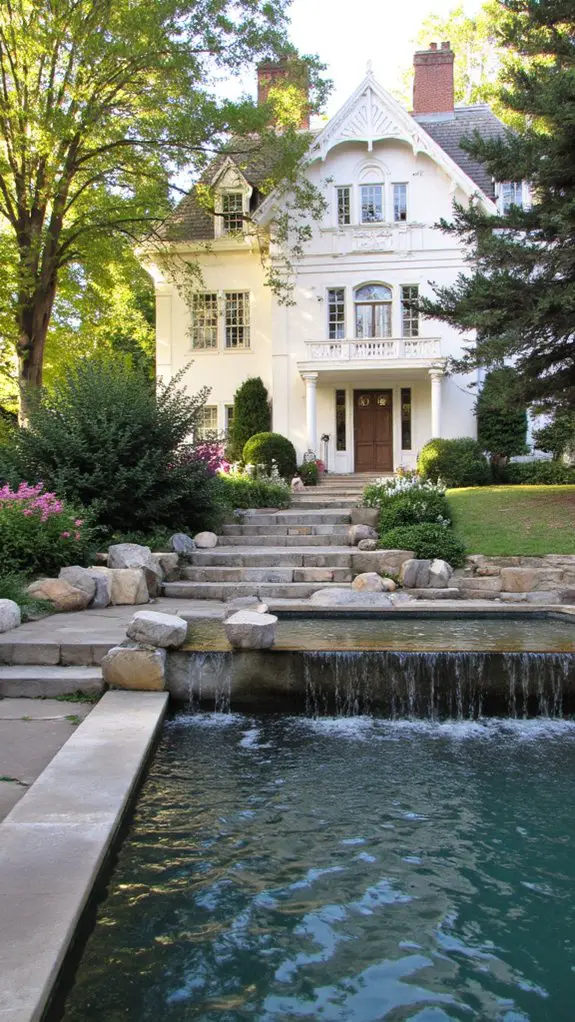 elegant water features enhance