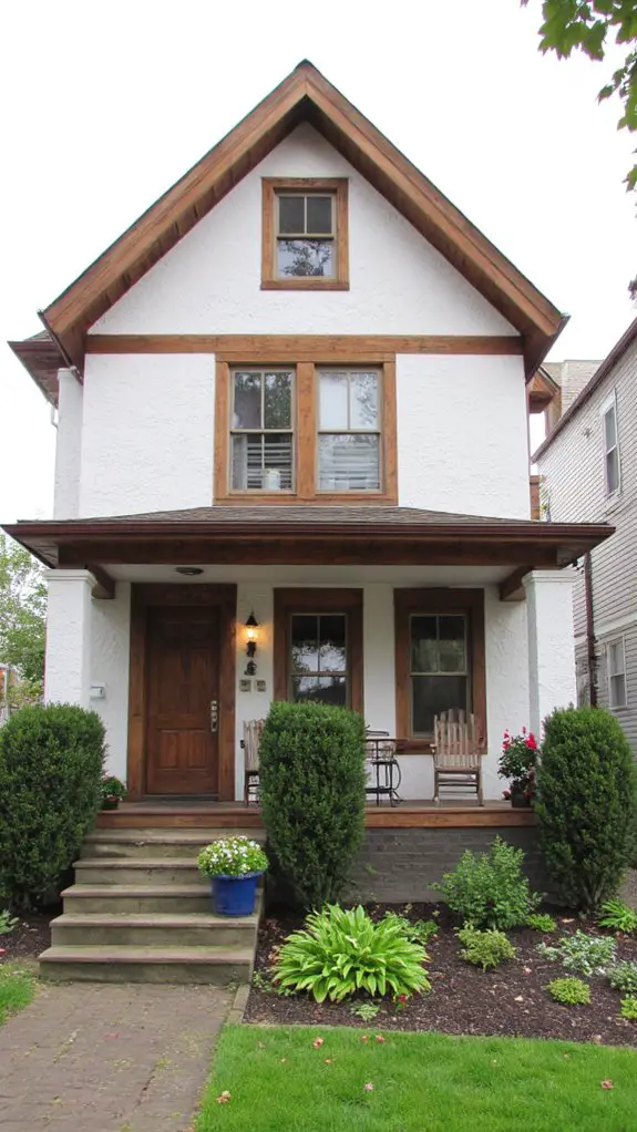 elegant white and cedar