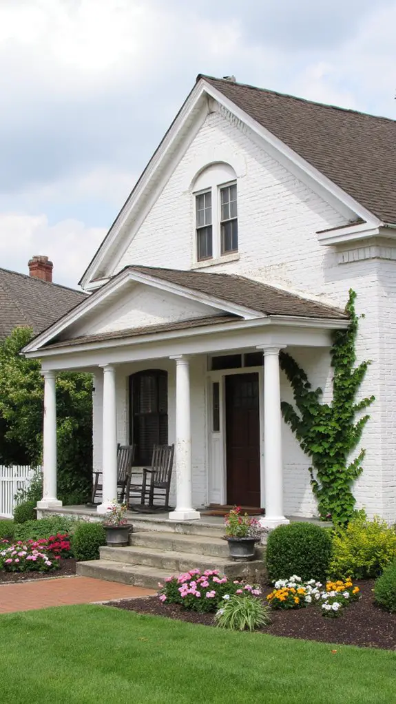 elegant white brick charm