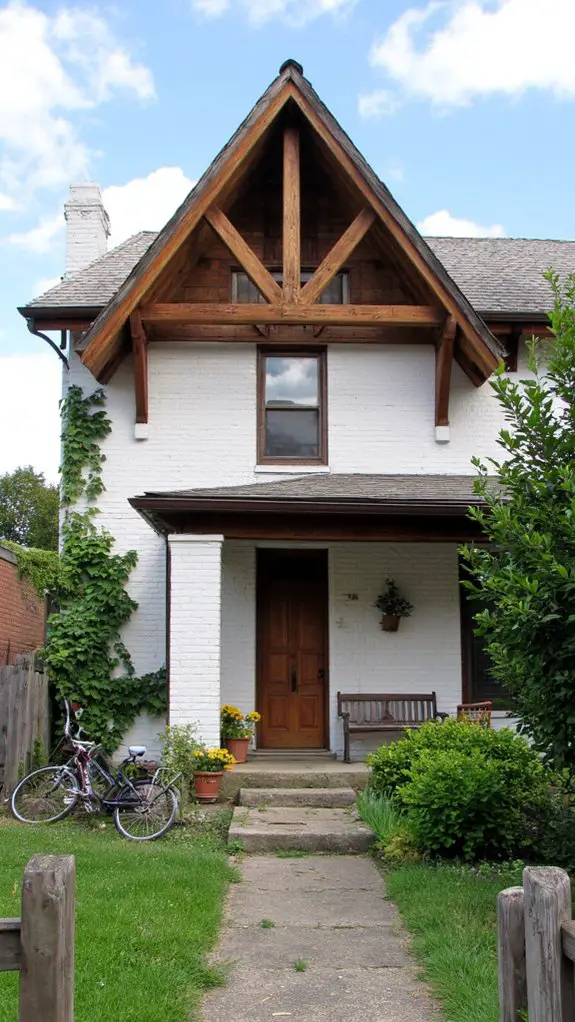 elegant wood and brick
