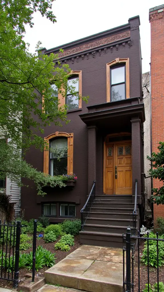 elegant wood paneled townhouse