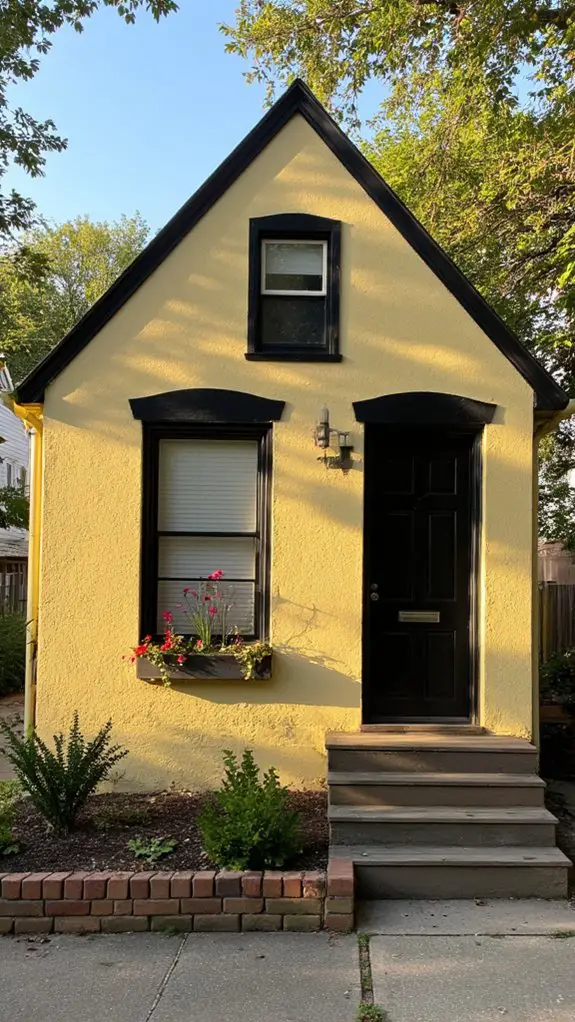 elegant yellow bold black