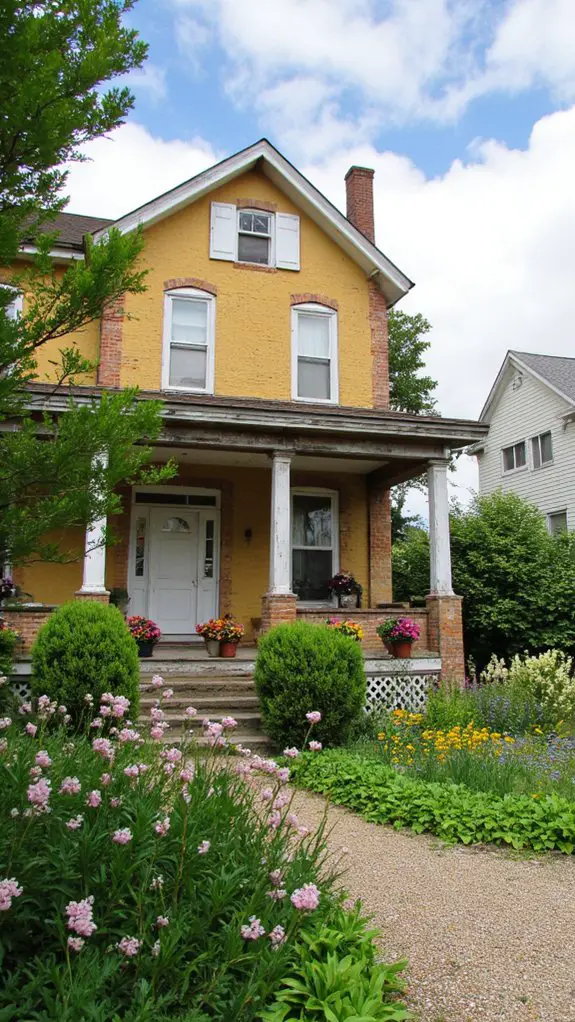 elegant yellow colonial charm
