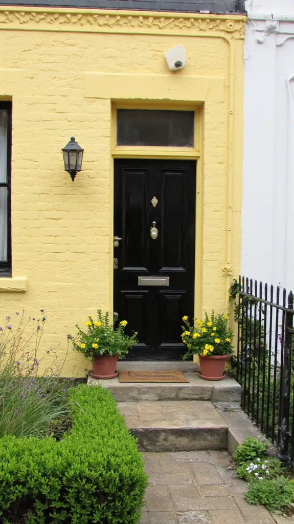 elegant yellow rustic black