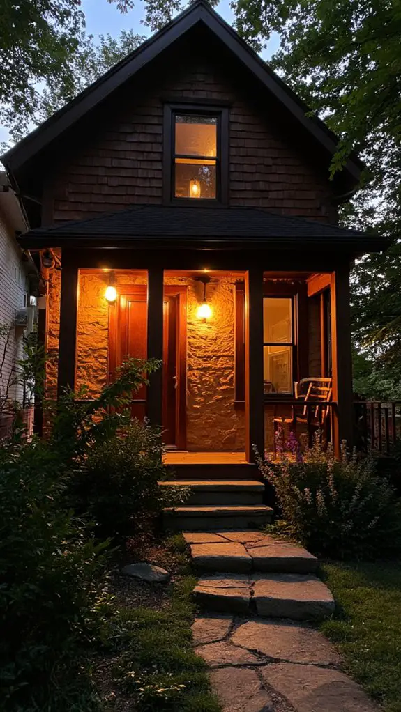 elevate exterior with downlights