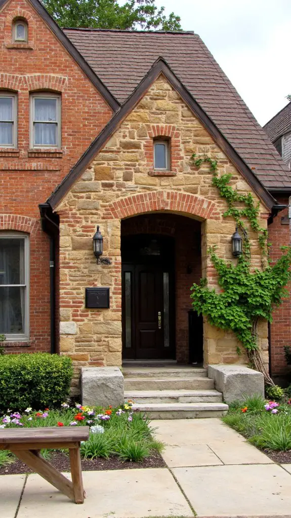 elevate exterior with stone