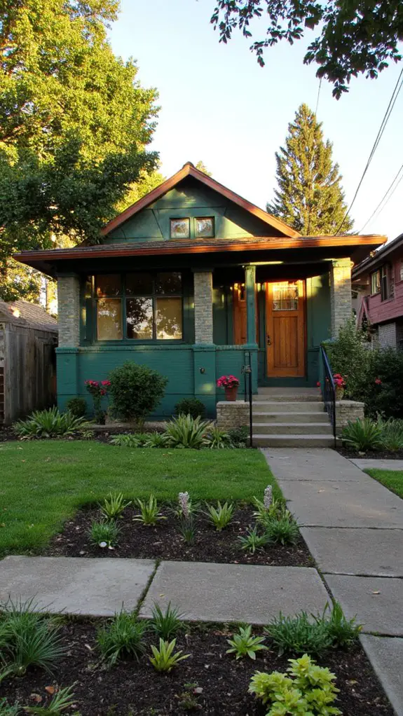 emerald and copper elegance
