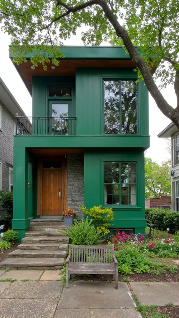 emerald green bold aesthetics