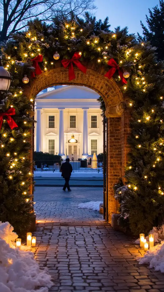 enchanting illuminated entrance pathways