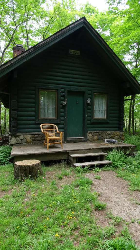 enchanting natural log retreat