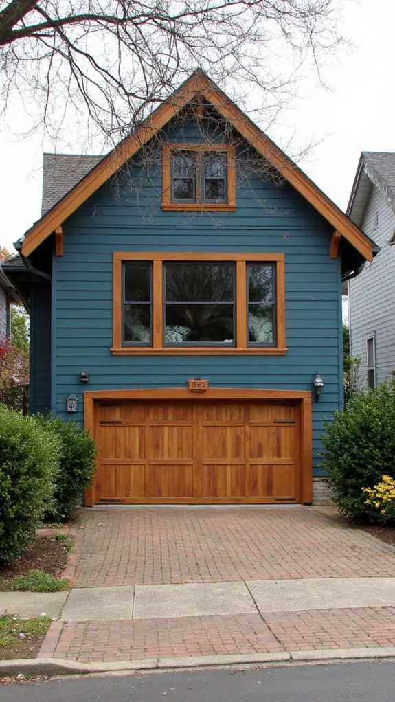 enchanting teal and wood