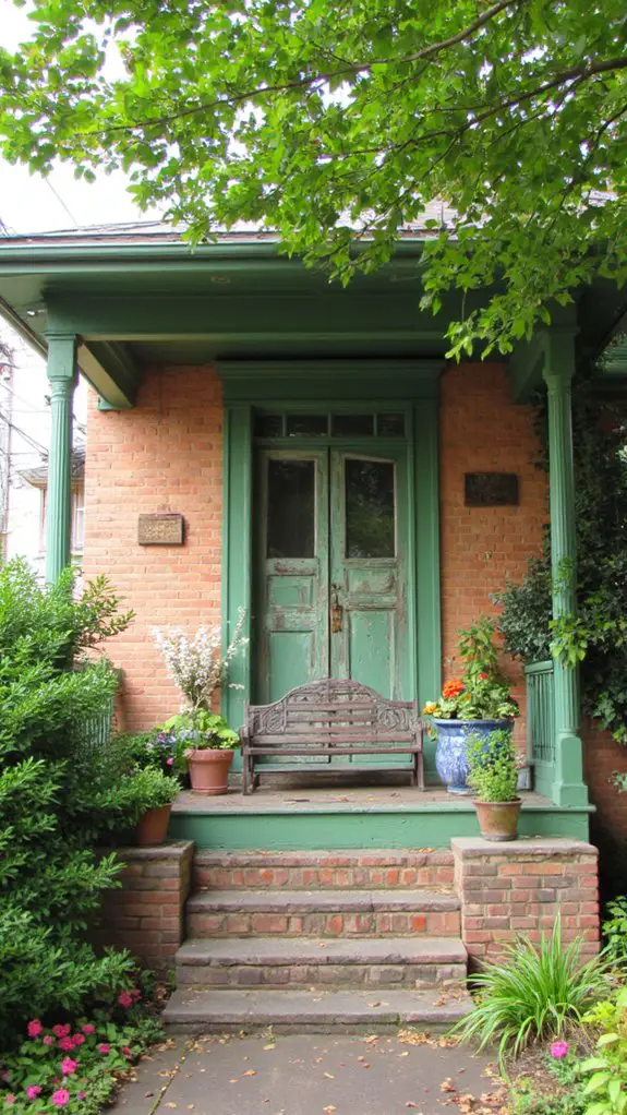 enhance greenhouse with earthy tones