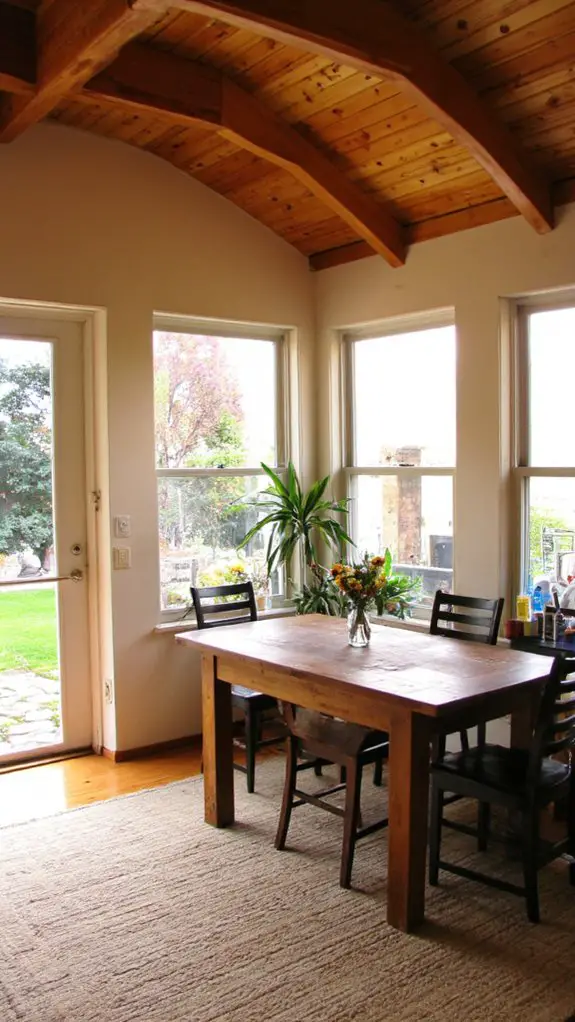 exposed beams enhance cohesion