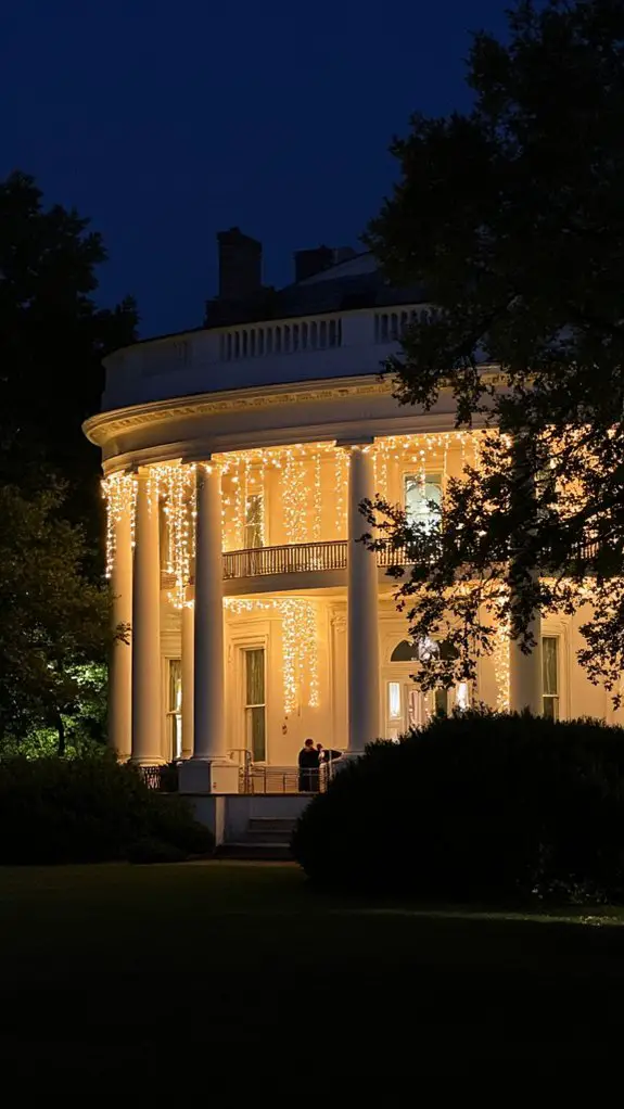 festive cozy atmosphere created