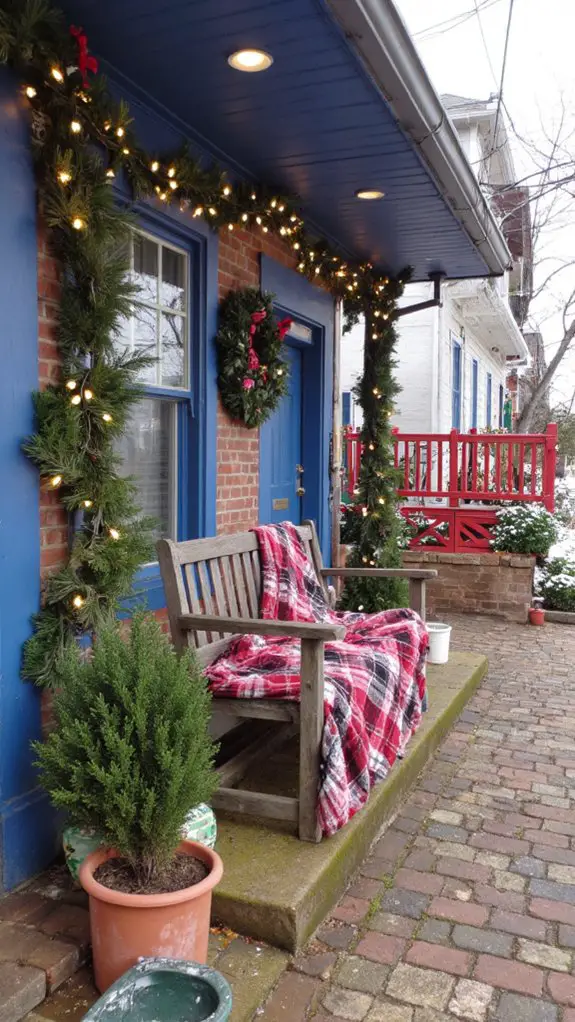 festive cozy outdoor gathering
