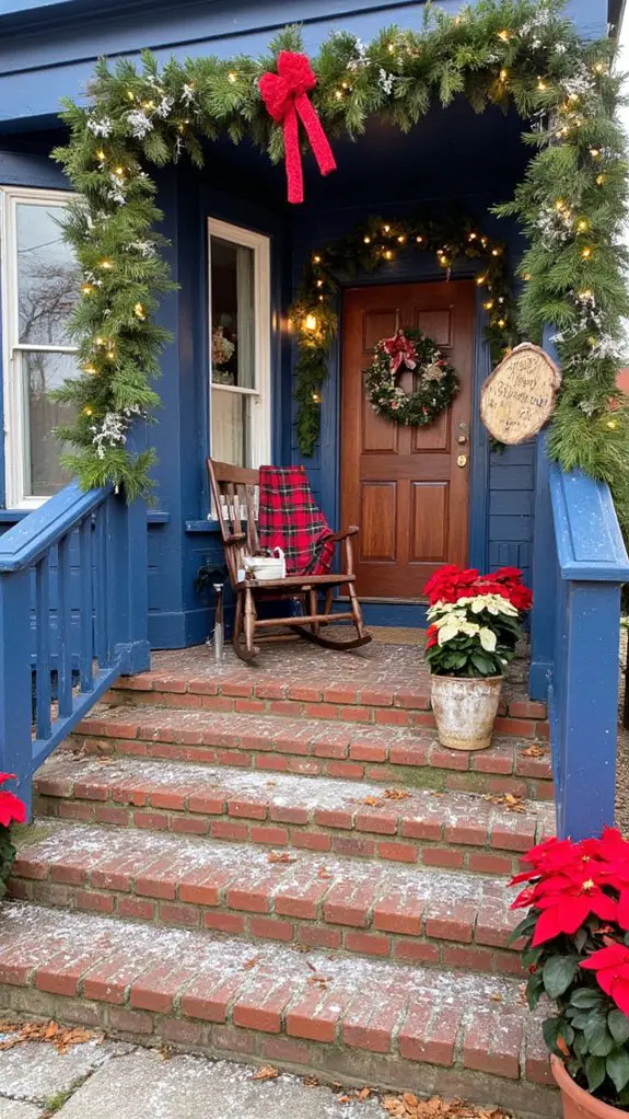 festive porch holiday decor